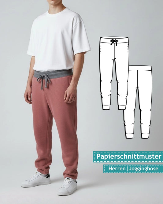 Schnittmuster Männer Jogginghose Anton (Gr. 44-60) Papierschnittmuster