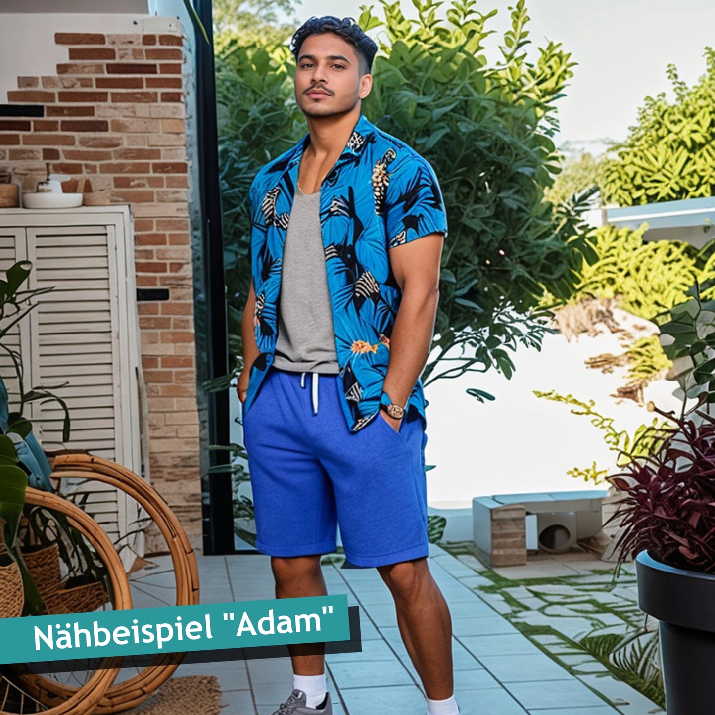 Schnittmuster Männer Sweatshorts Adam (Gr. 44-60)