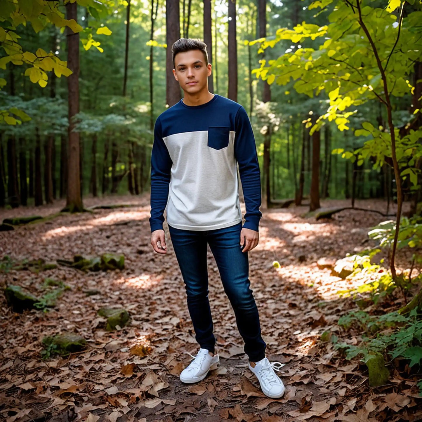 Sewing pattern men's shirt & long sleeve Nick