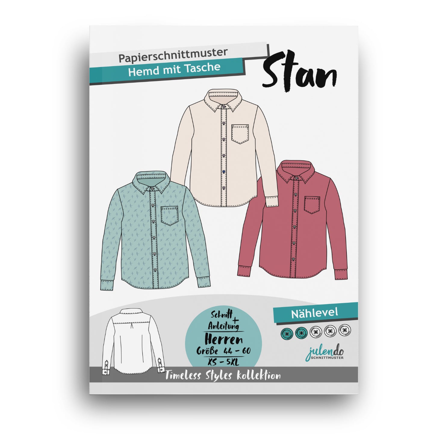 Schnittmuster Herrenhemd Stan (Gr. 44-60)