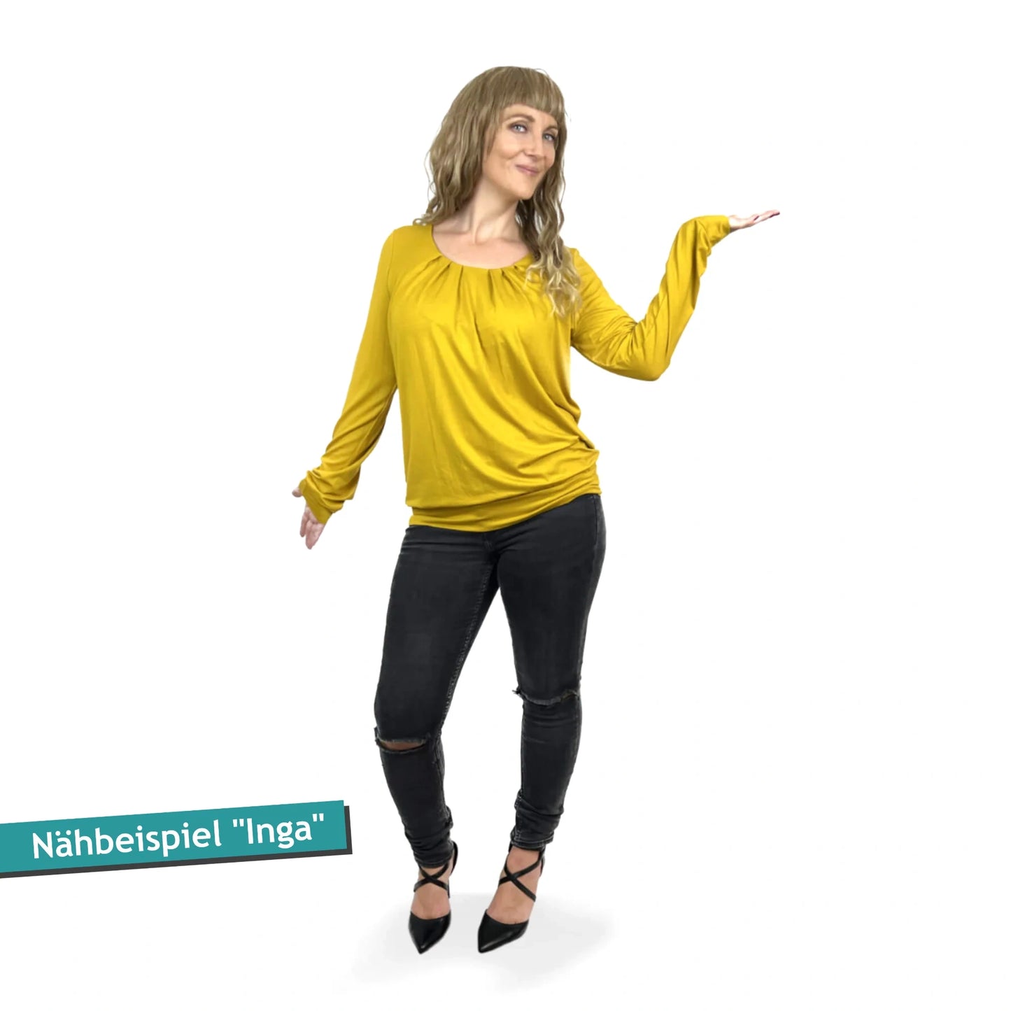 Schnittmuster Jersey-Oberteil Inga (Gr. 32-54)