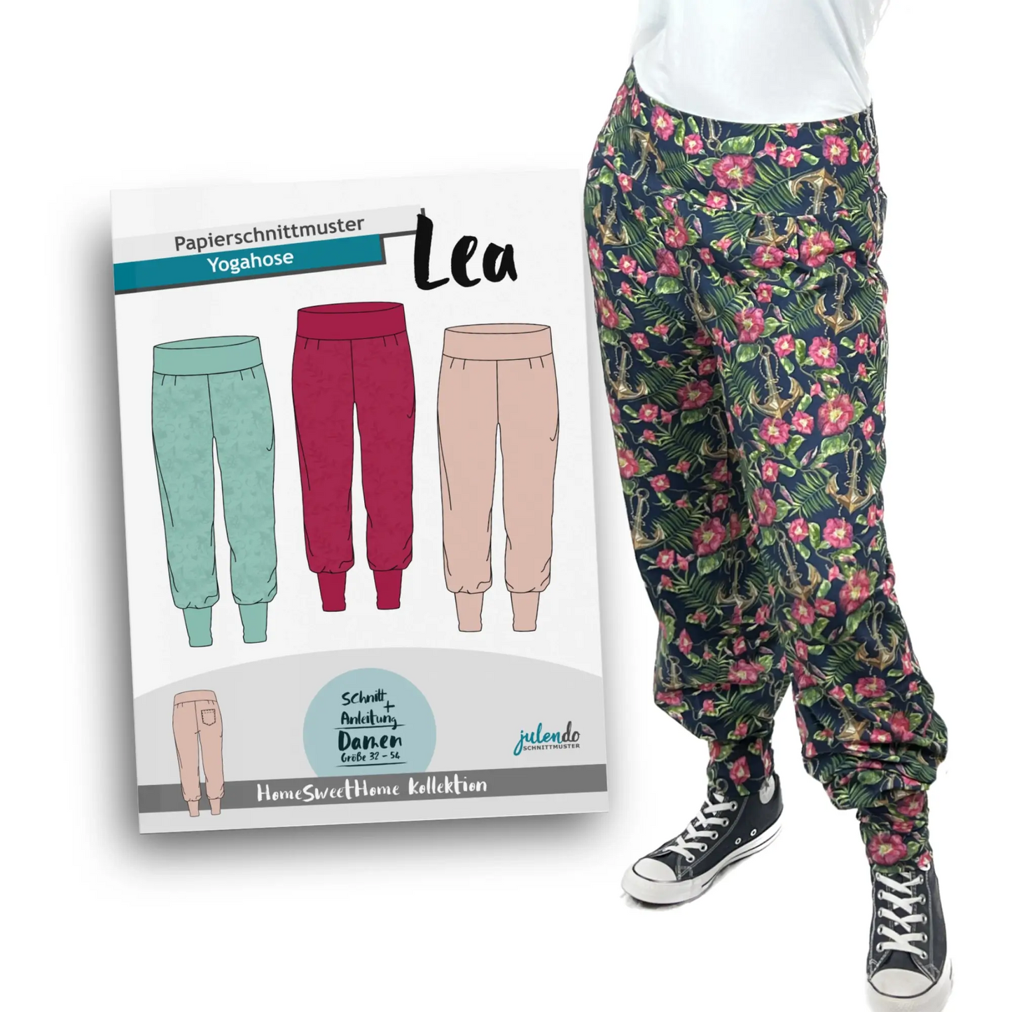 Schnittmuster Yogahose Lea (Gr. 32-54) Papierschnittmuster