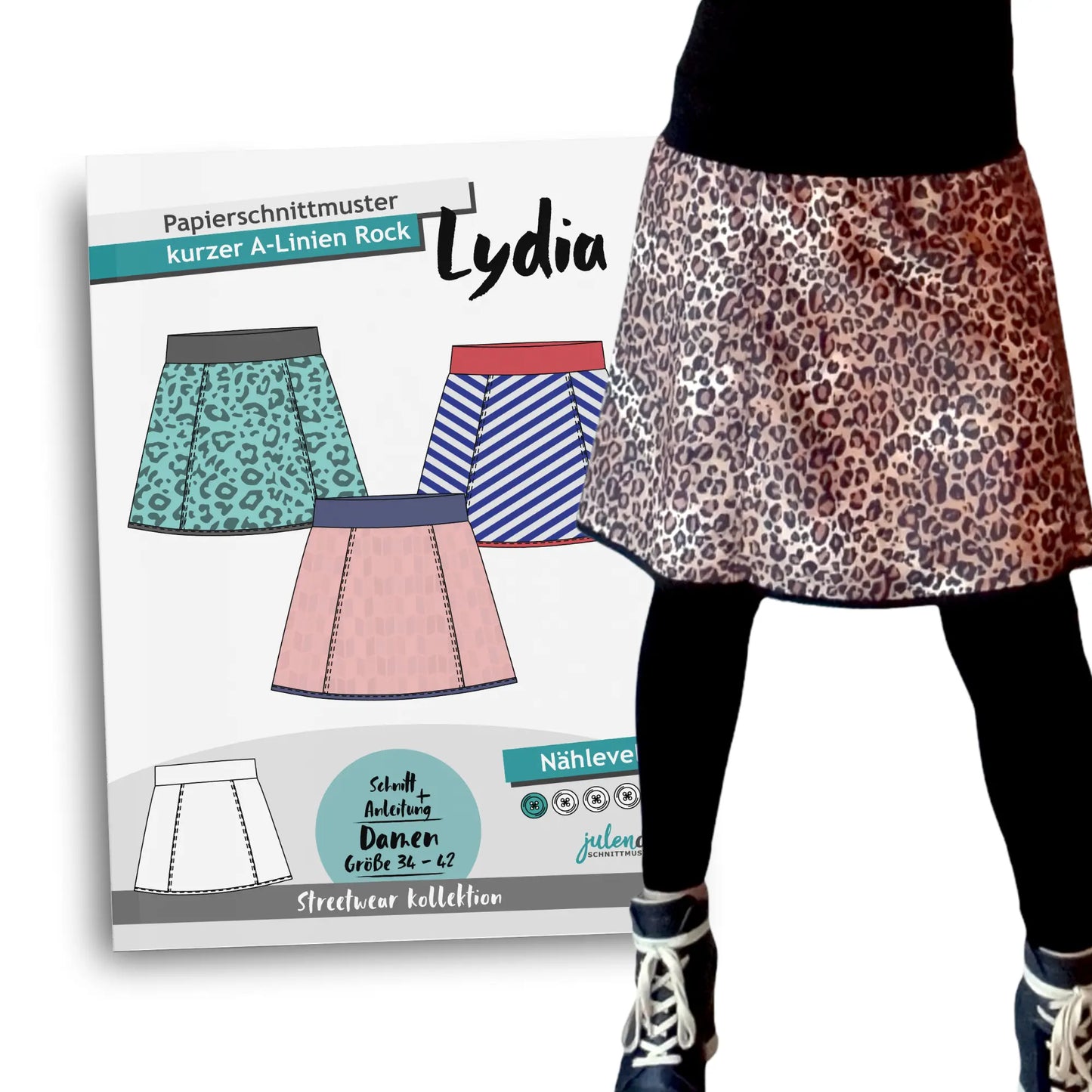 Schnittmuster A-Linien-Rock Lydia (Gr. 34-42)