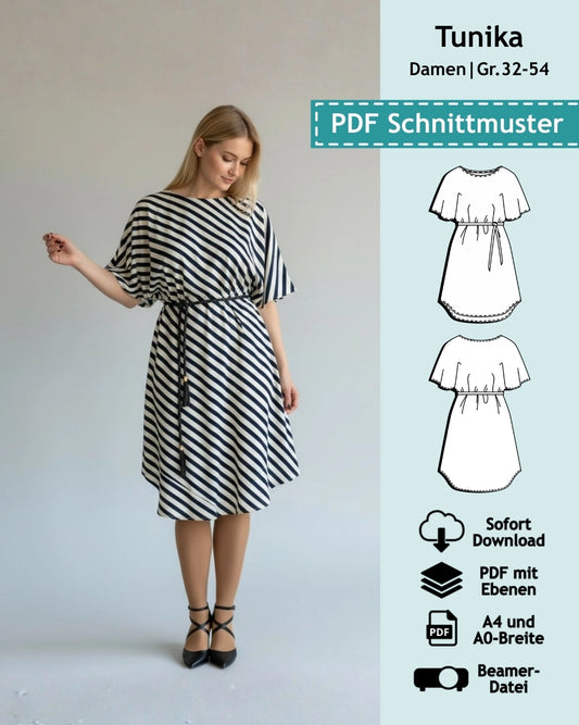 Schnittmuster Tunika Strandkleid