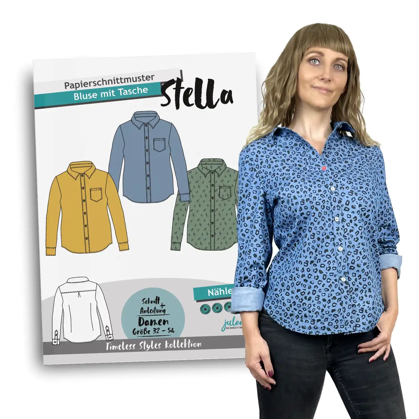 Schnittmuster Bluse Stella (Gr. 32-54)