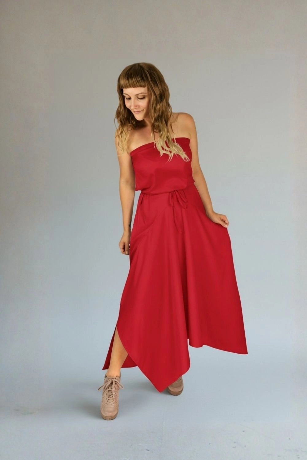 Schnittmuster Maxi Bandeaukleid Kate (Gr. 32-44)