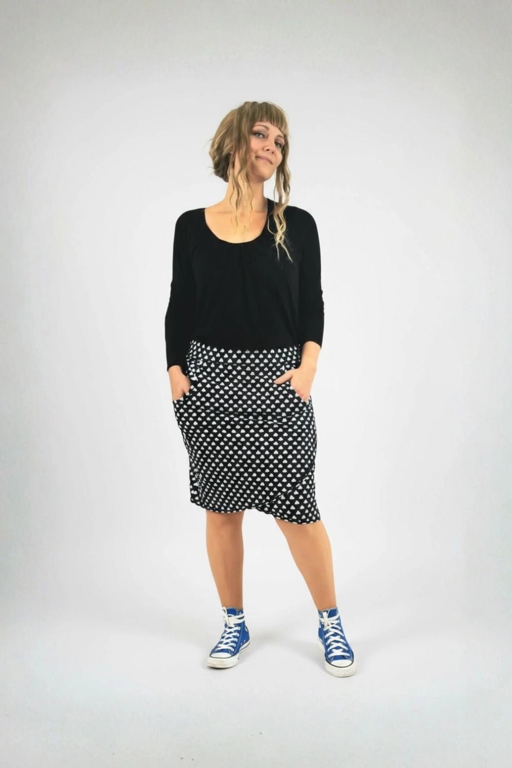 PDF Sewing pattern jersey skirt - wrap look (EU 32-54 / US 2-24 / UK 6-28)