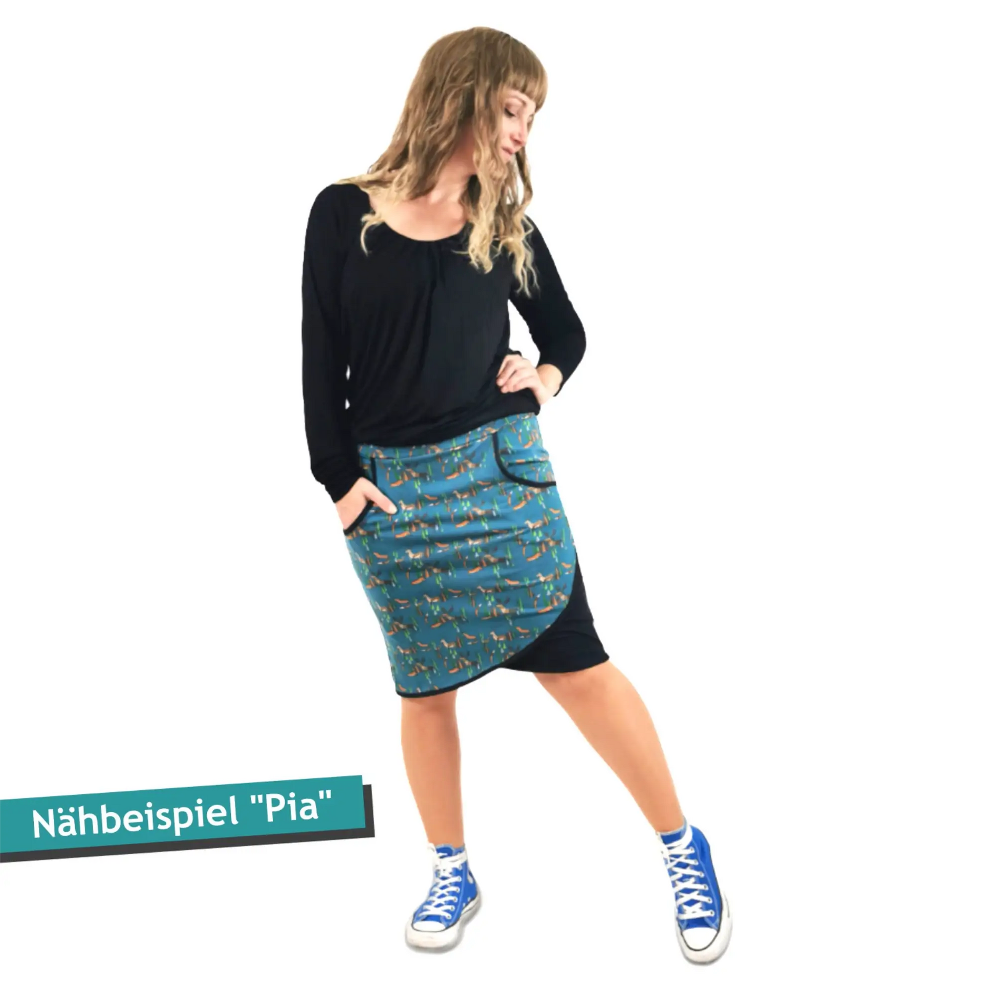 Schnittmuster Rock in Wickeloptik Pia (Gr. 32-54)