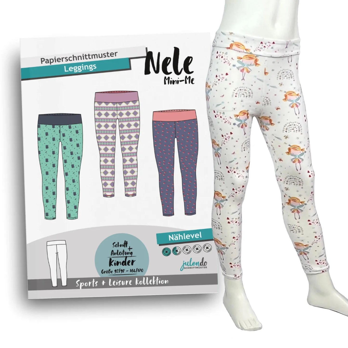 Schnittmuster Kinder Leggings Nele (92/98-164/170) Papierschnittmuster