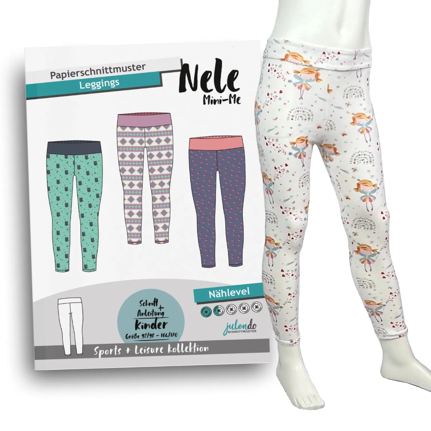 Schnittmuster Kinder Leggings Nele (92/98-164/170) Papierschnittmuster