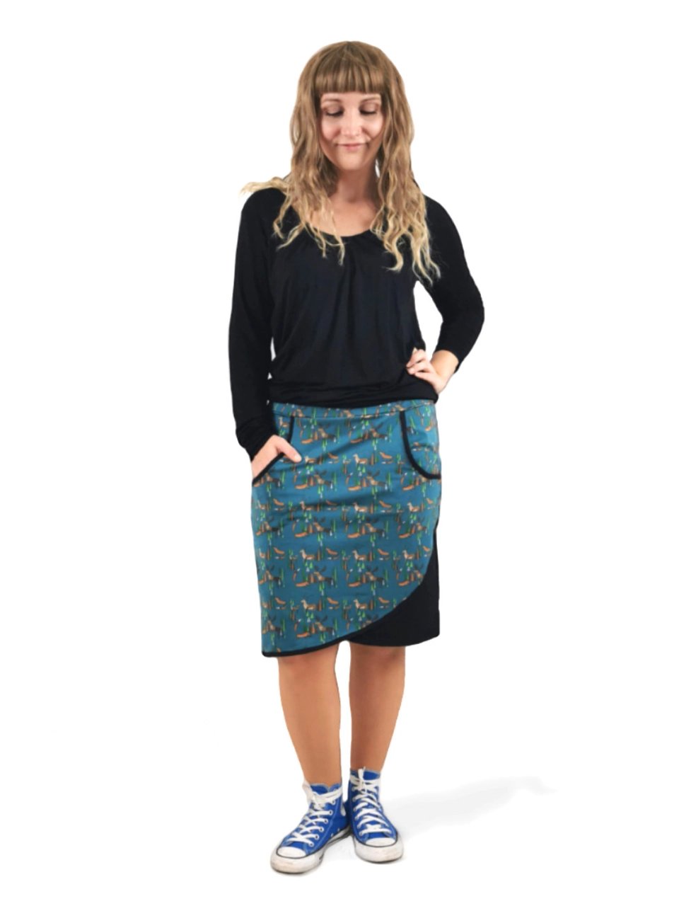 Schnittmuster Rock in Wickeloptik Pia (Gr. 32-54)