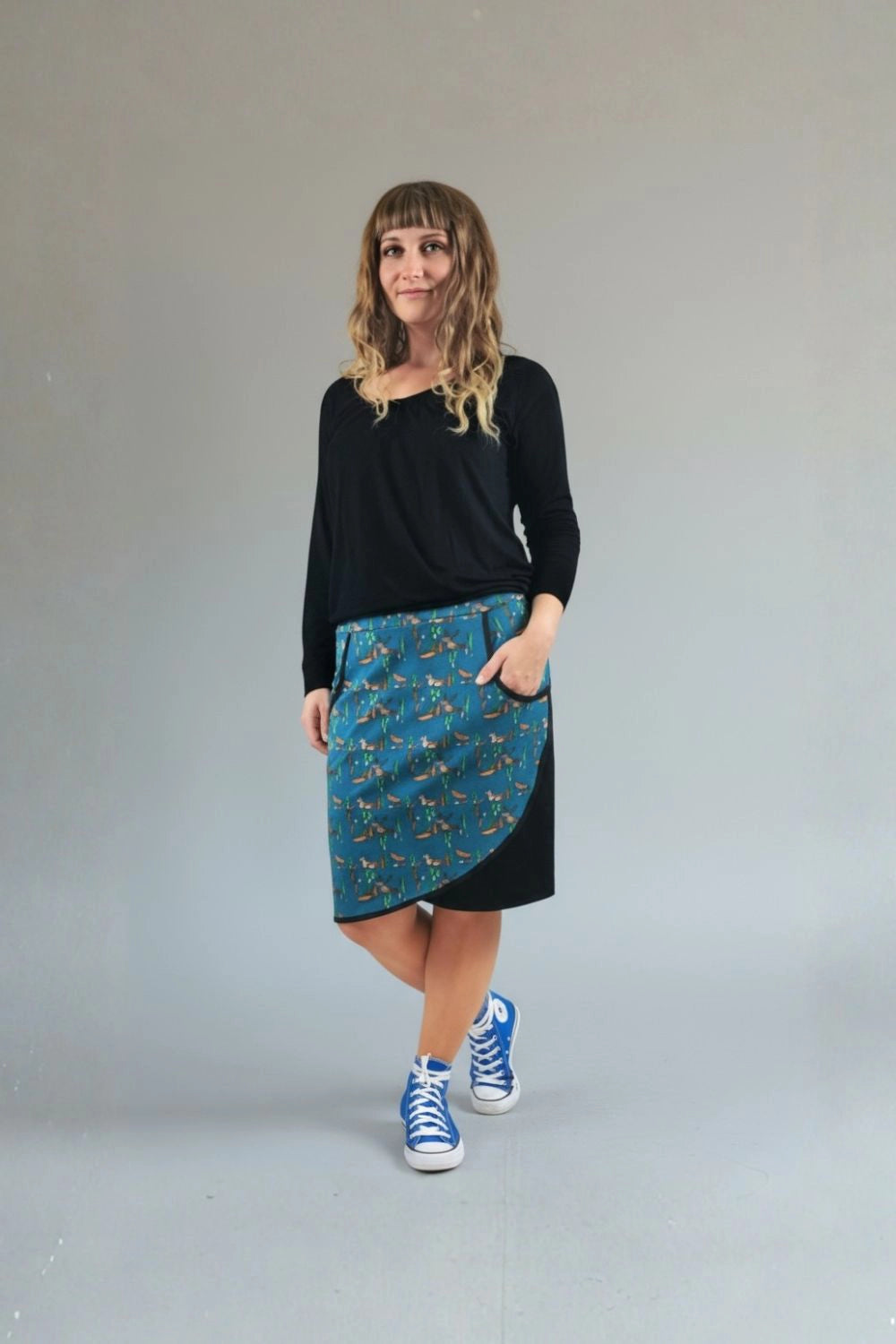 Schnittmuster Rock in Wickeloptik Pia (Gr. 32-54)