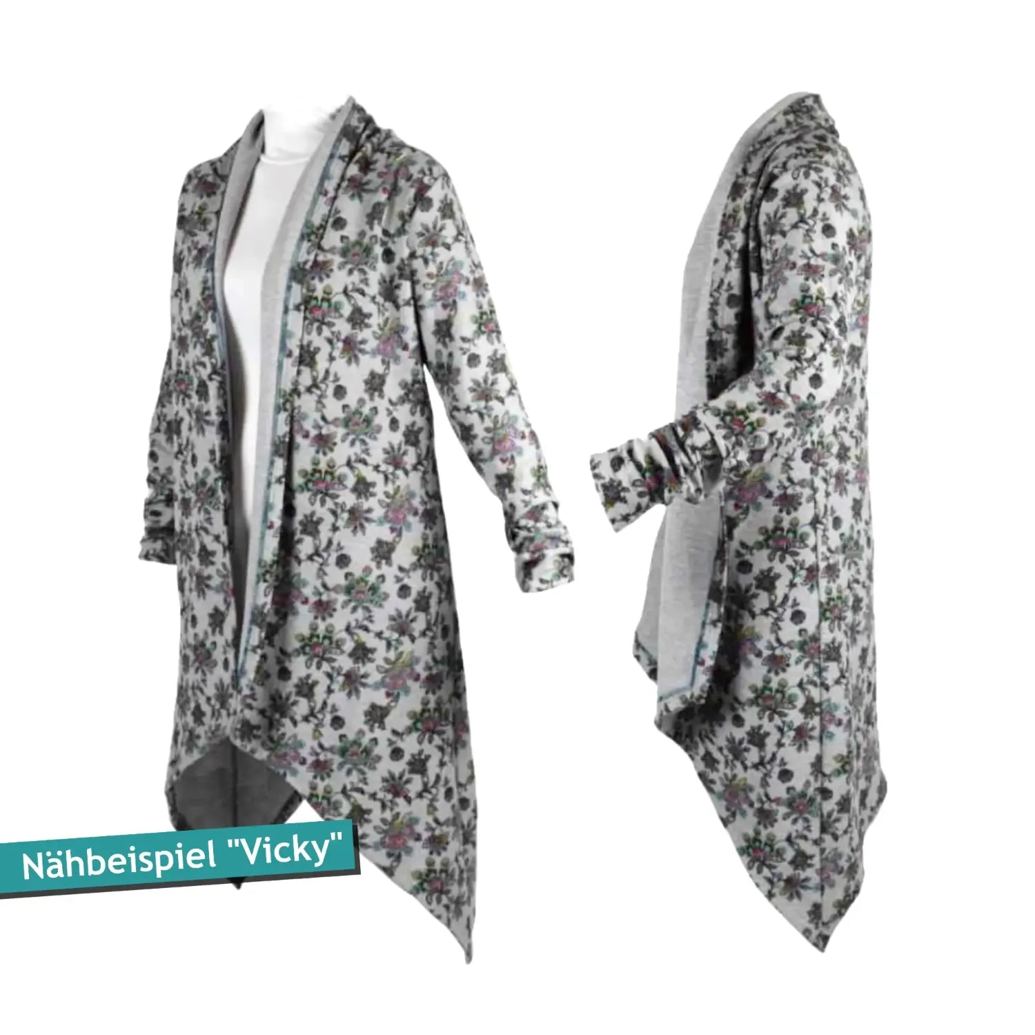 Schnittmuster Sweat-Cardigan Vicky (Gr. 32-54)