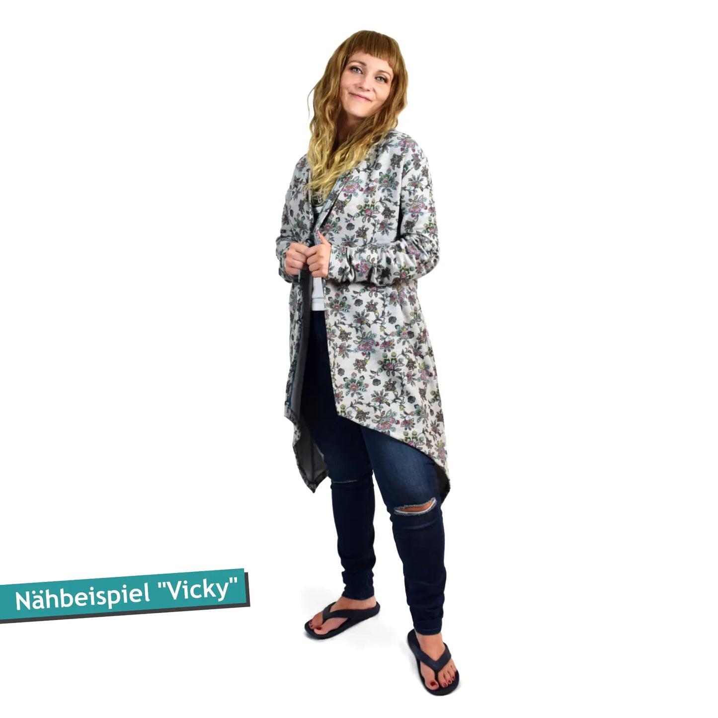 Schnittmuster Sweat-Cardigan Vicky (Gr. 32-54)