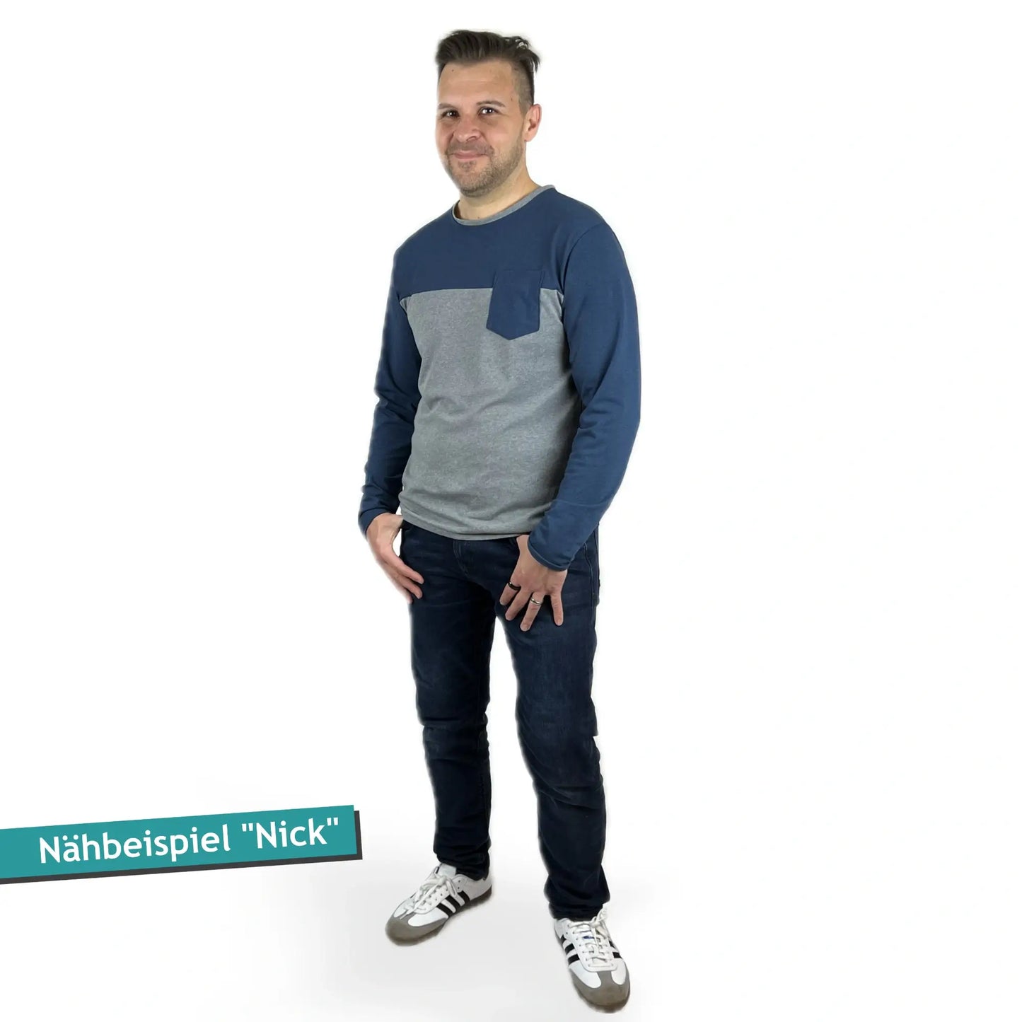 Schnittmuster Männer Shirt & Longsleeve Nick (Gr. 44-60)