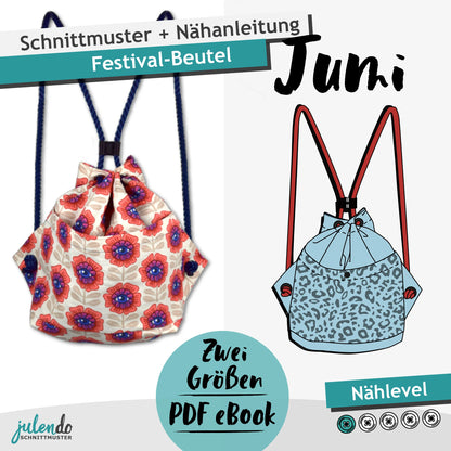 Sewing pattern festival bag Jumi