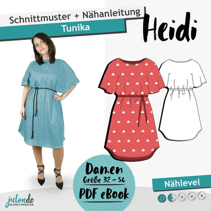 Schnittmuster Tunika Heidi (Gr. 32-54) PDF zum Download