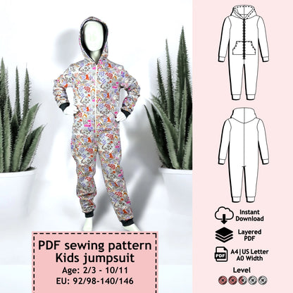 Sewing pattern children's jumpsuit Alex Mini-Me