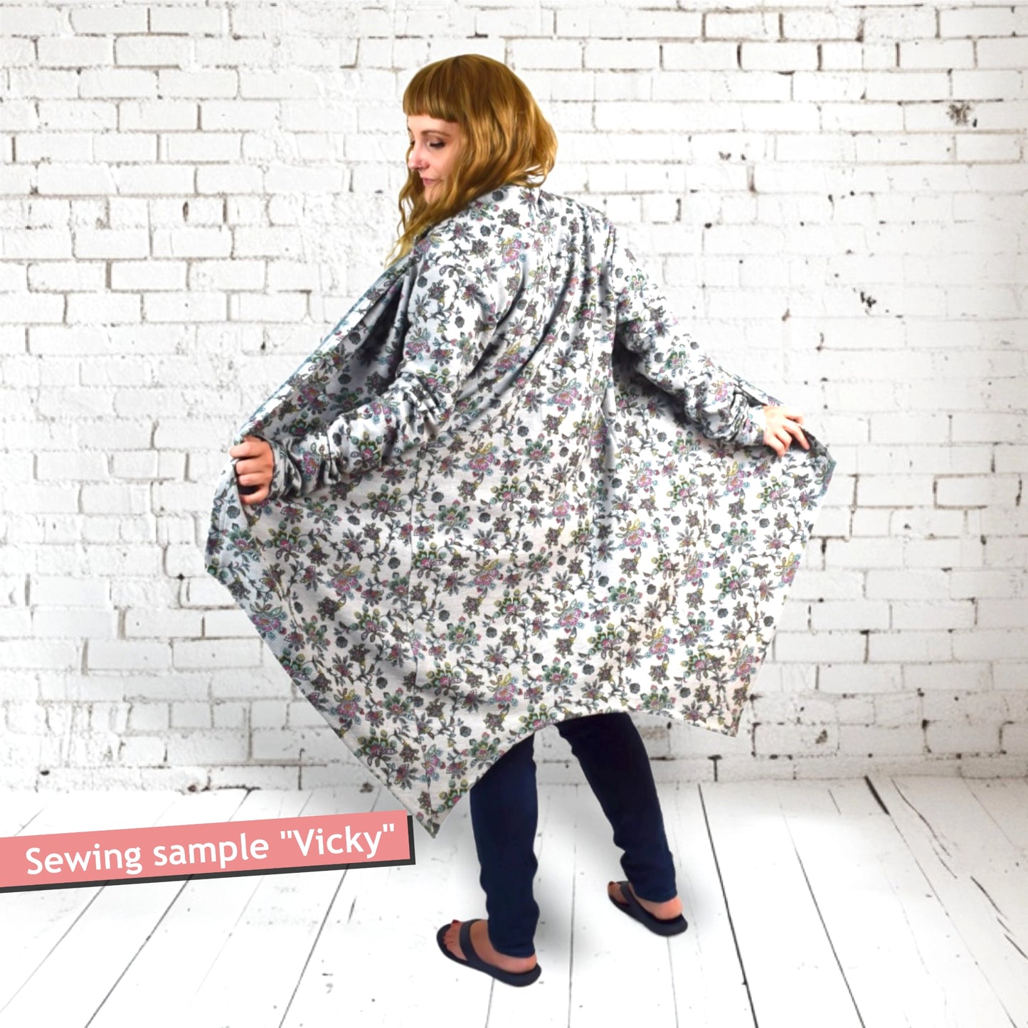 PDF Sewing pattern sweat cardigan (EU 32-54 / US 2-24 / UK 6-28)