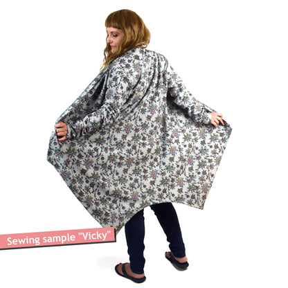 PDF Sewing pattern sweat cardigan (EU 32-54 / US 2-24 / UK 6-28)