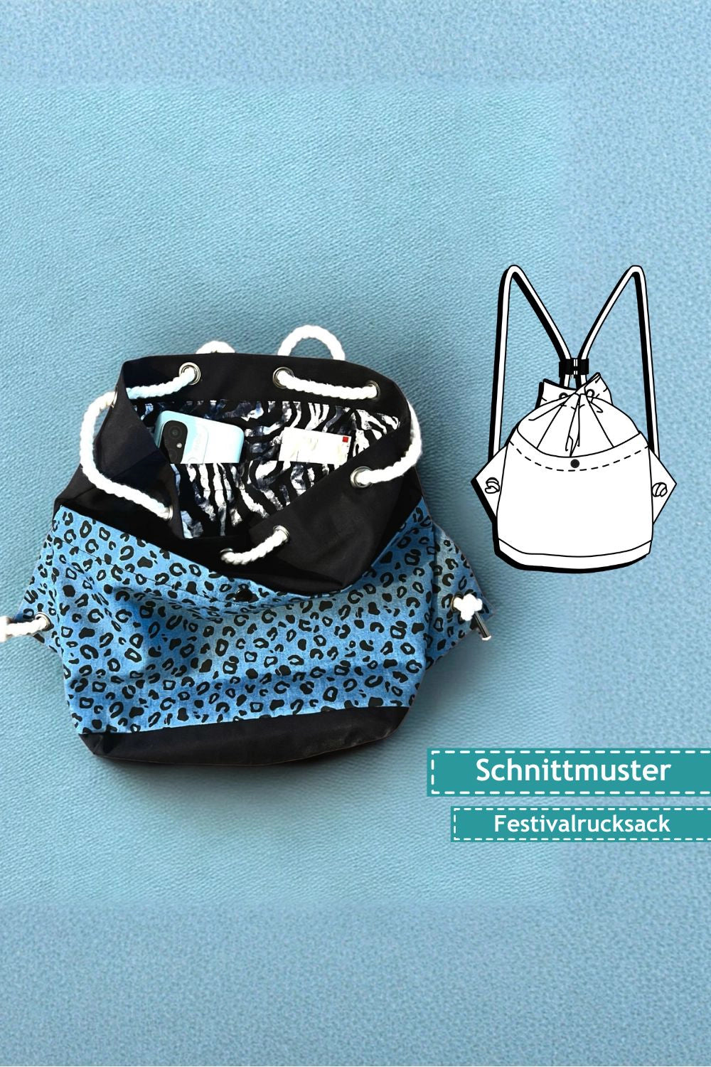 PDF Schnittmuster Festival-Rucksack Jumi
