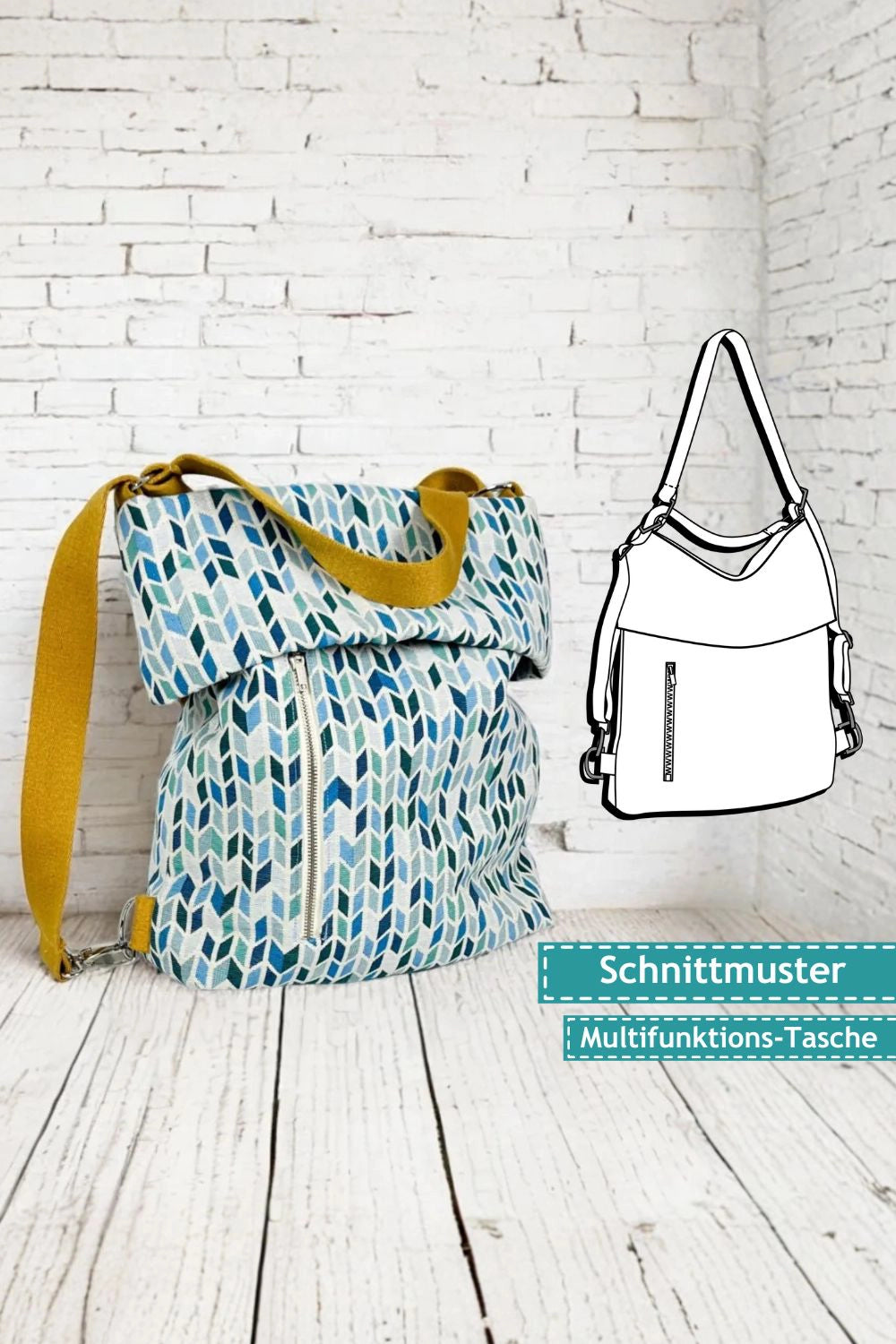 PDF Schnittmuster Multifunktionstasche Anna
