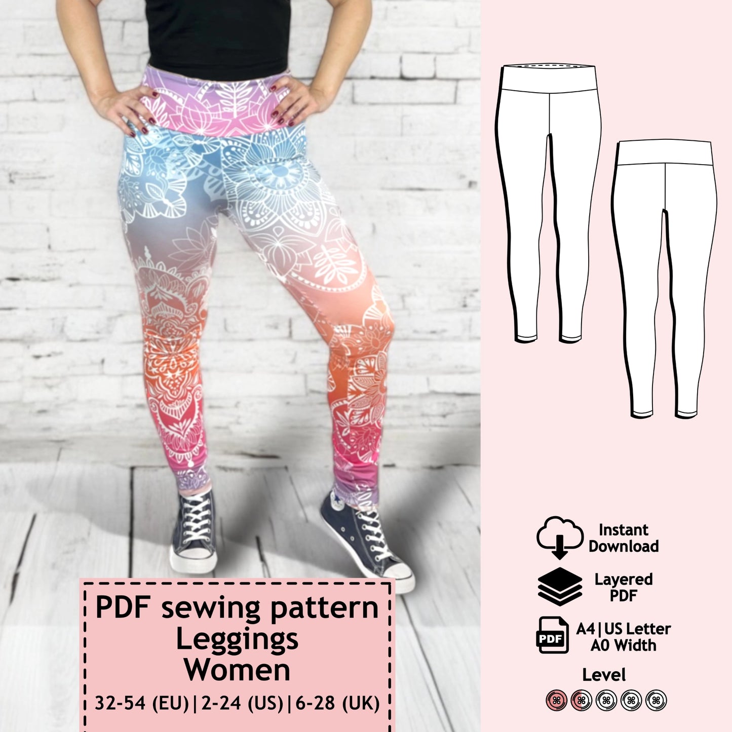 Leggings pattern Nele